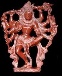 Dancing Shiva Statue Holding Weapon