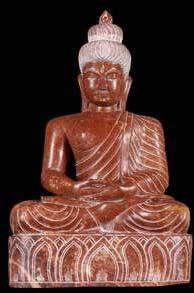 15 Red Marble Lord Buddha Statues, Size : 10feet, 2feet, 4feet, 6feet