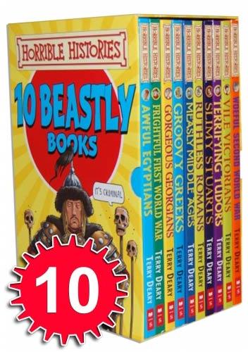 Horrible Histories 10 Books Set