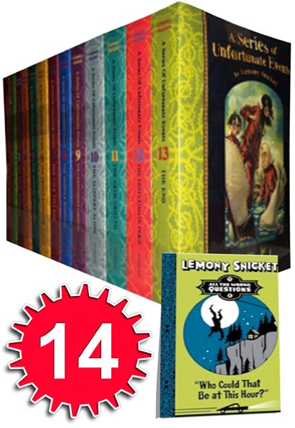 Lemony Snicket 14 Books Set a Series of Unfortunate Events Collection Book 1 New