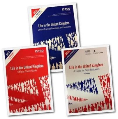 Life In The United Kingdom UK Citizenship Test 3 Books Collection Set