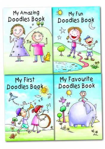 My Doodles Drawing & Colouring 4 Books Set