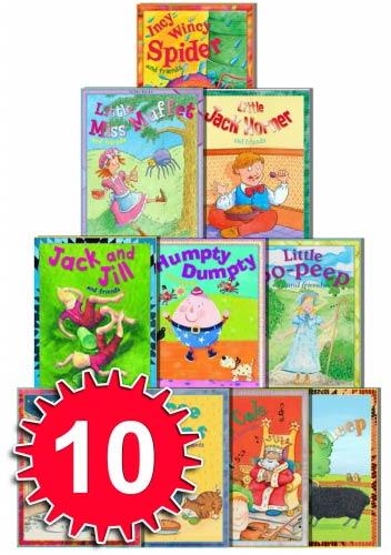 Nursery Library Stories Miles Kelly 10 Books Set