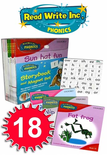 Oxford Read Write Inc Phonics Story 18 books and Magnet Set Read at Home