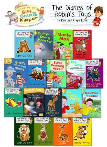 Oxford Reading Tree Read With Biff Chip Kipper and Robins Toys 18 Books Collection Set