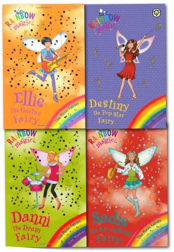 Rainbow Magic the Pop Star Collection Daisy Meadows 4 Books Set