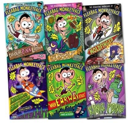 The Disgusting Adventures Of Fleabag Monkeyface Collection 6 Books Set