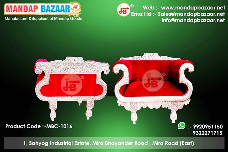 Mandap Bazaar red wedding chair MBC1016