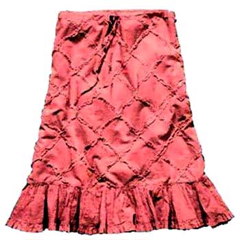Pink Knee Length Skirt