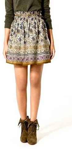 Printed Short Skirt