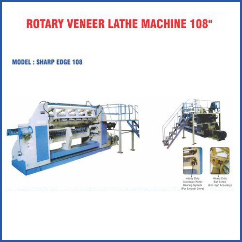 Veneer lathe machine