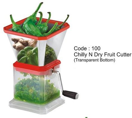 Chilly N Dry Fruit Cutter (transparent Bottom)