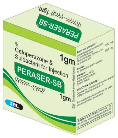 Peraser-SB TM 1gm Injectable, Packaging Type : Glass Bottle