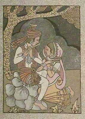 Gopal Krishna Sand Painting