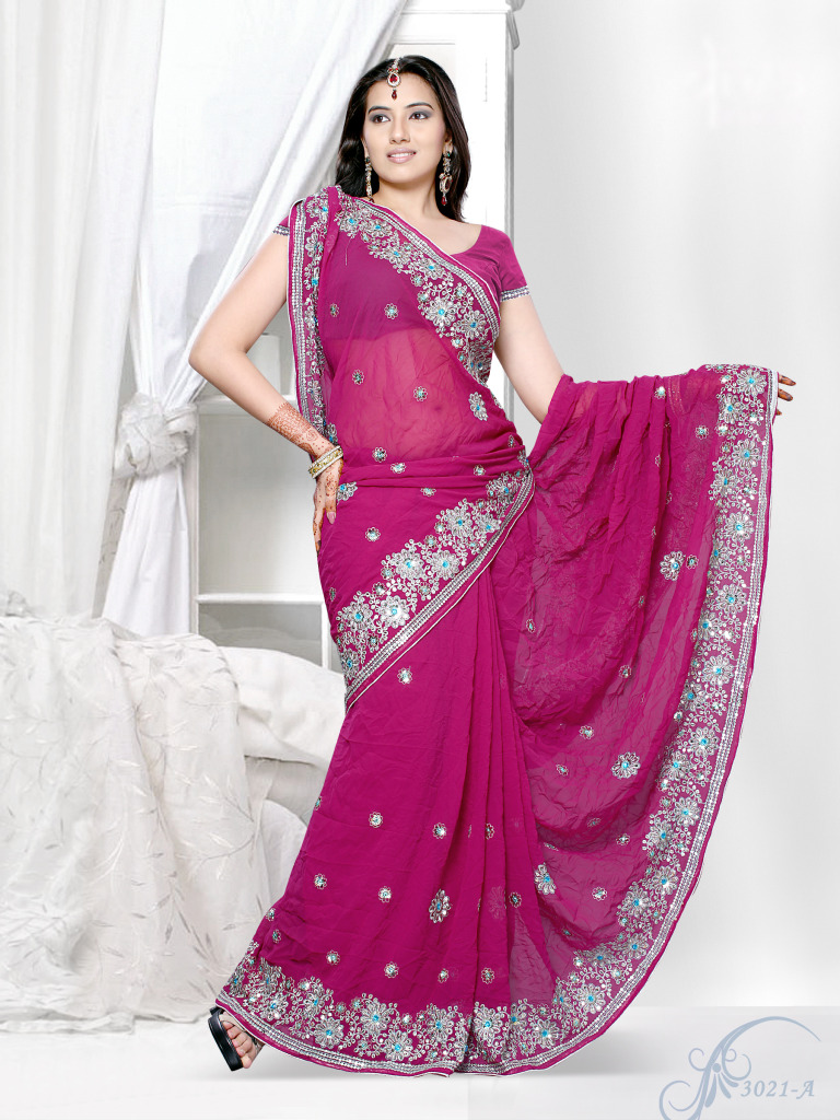 Indian Designer Saree, Heavy Work Party Wear Saree