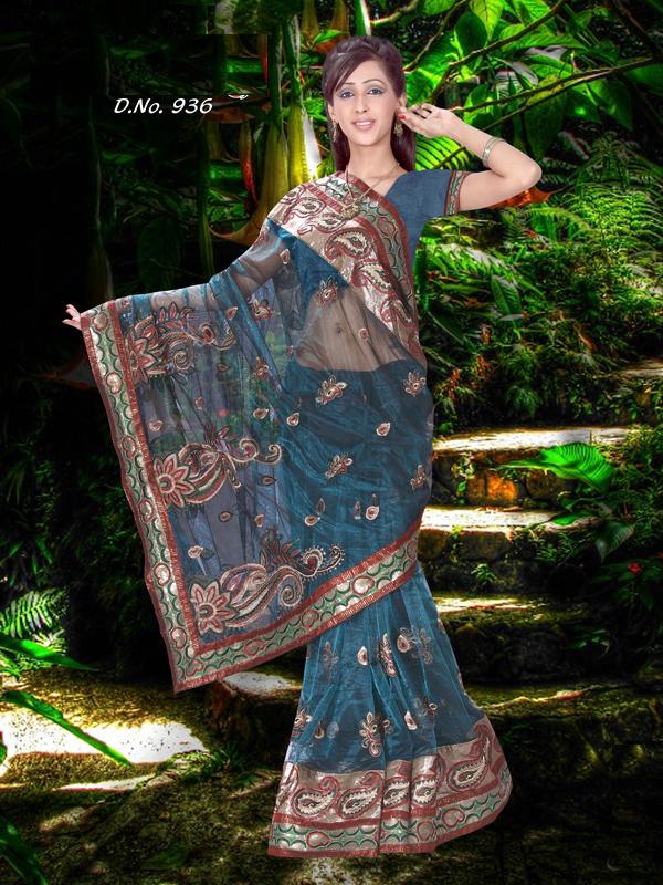 Indian Designer Saree Heavy Work Saree