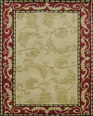 Design No. Qee11 Hand Tufted Woolen Carpet