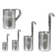 Round Stainless Steel Milk Measures, Color : Silver