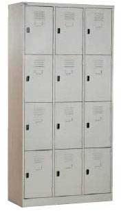 12 Compartments Steel Locker