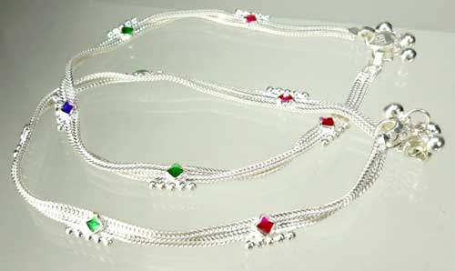 Silver Anklets 01