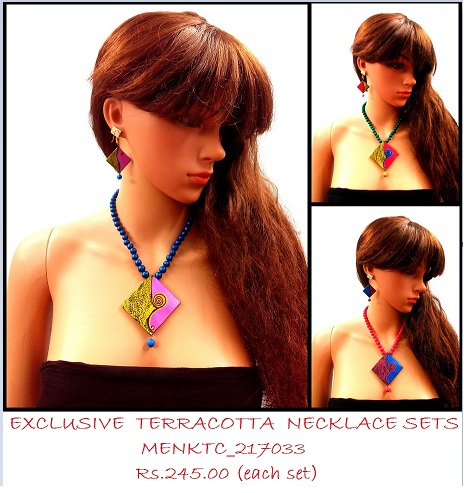 Women Terracotta Necklace Sets