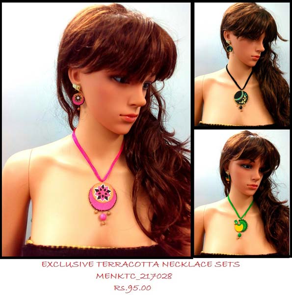 Wholesale Inexpensive Eco Friendly Terracotta Necklace sets