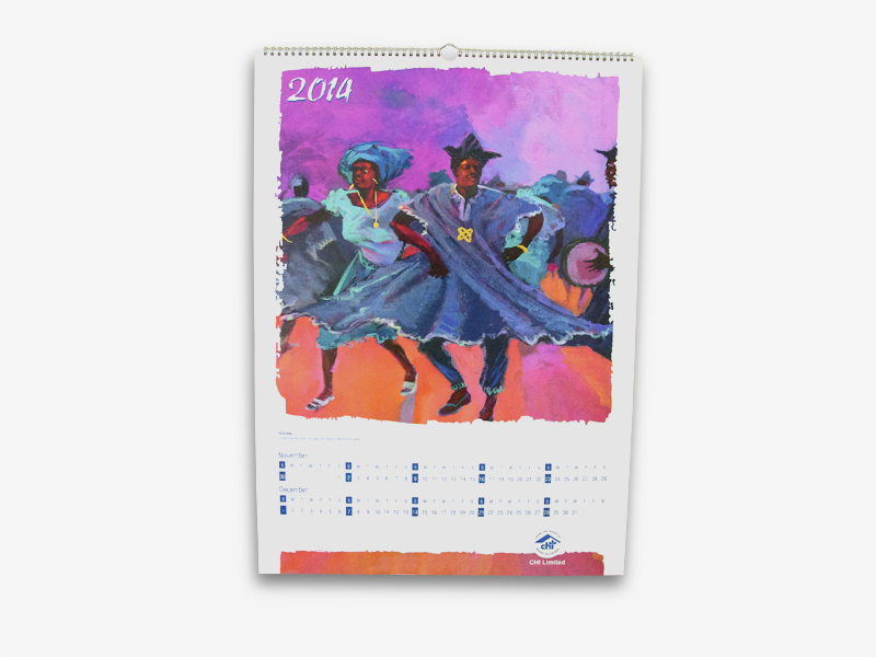 Chi Wall Calendar