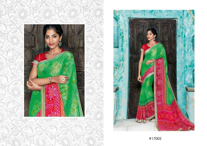 Better Green Georgette Designer Saree