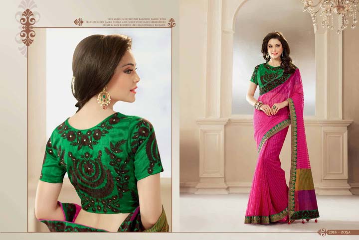 Fabric Remarkable Magenta Net Saree, Supply Type : In-Stock Items