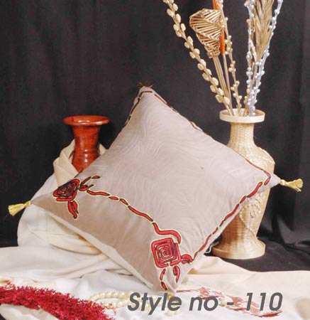 Embroidered Cushion Cover - 03