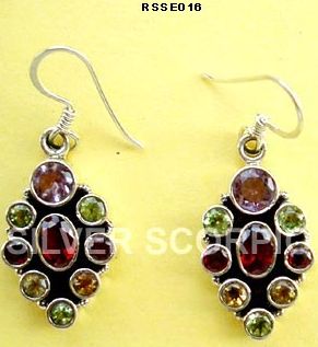 silver earrings RSSE - 16