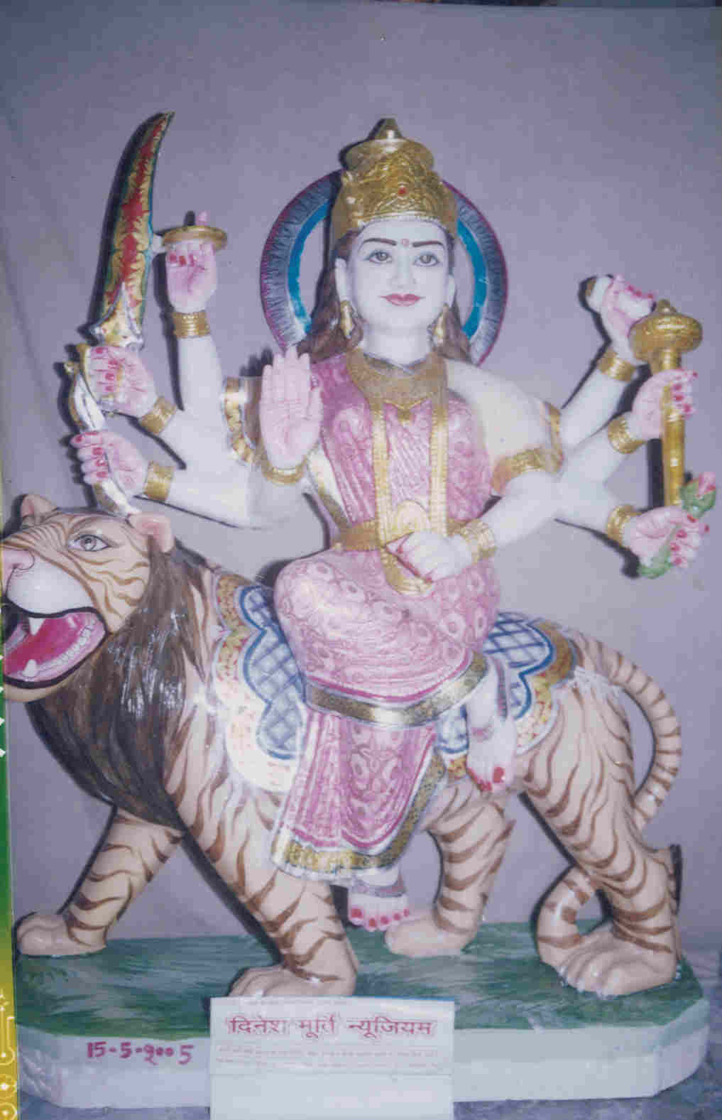 Durga Marble Statue - 86, Color : Multi