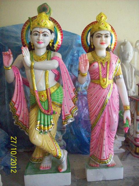 Vinod Murti Marble Radha Krishna Statue