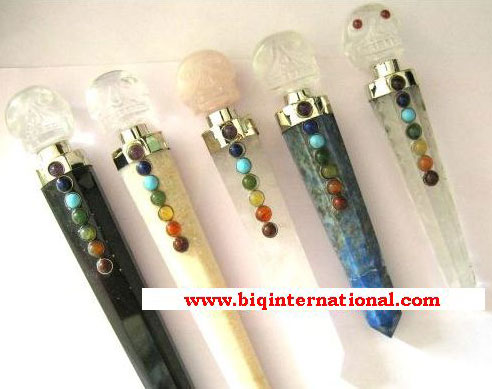 clear quartz chakra healing wands