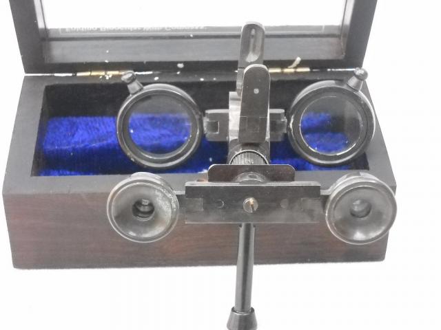 Antique Reproduction Binocular Wooden Box