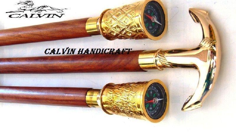 Group Of 3 Set Of Best Offer Solid Brass Walking Cane