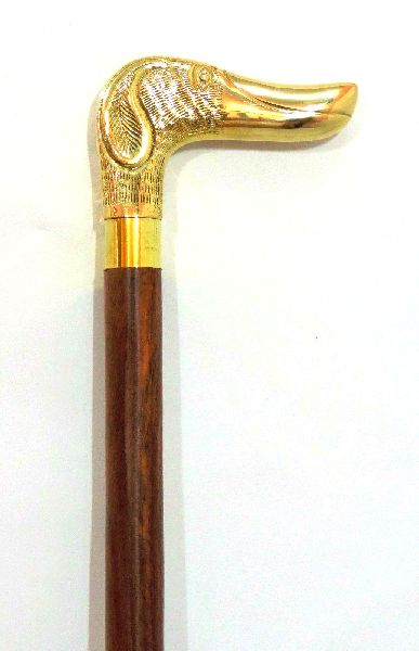 NEW Vintage Brass Designer Handle Walking Stick Antique Style Wooden Walking