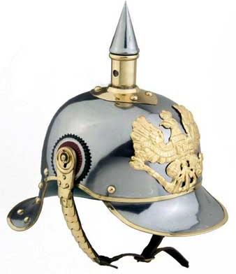 Silver German Helmets