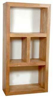 Wooden Hollow Book Shelf