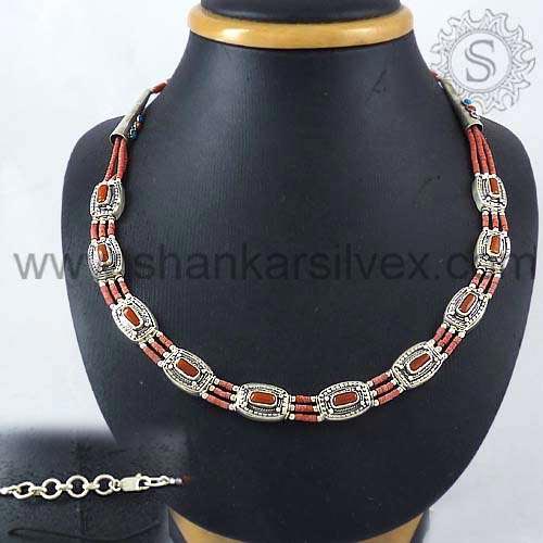 Shankar Silvex Sterling Silver Necklaces NKCB1068-1, Gender : Women, Unisex