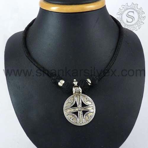Sterling Silver Necklaces NKPS1049-2