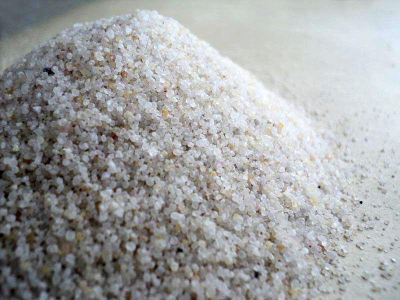 silica sand