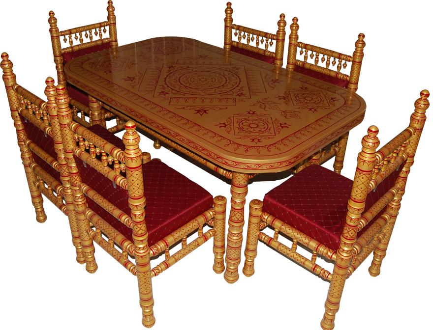 6 Chairs Dining Set Rectangle