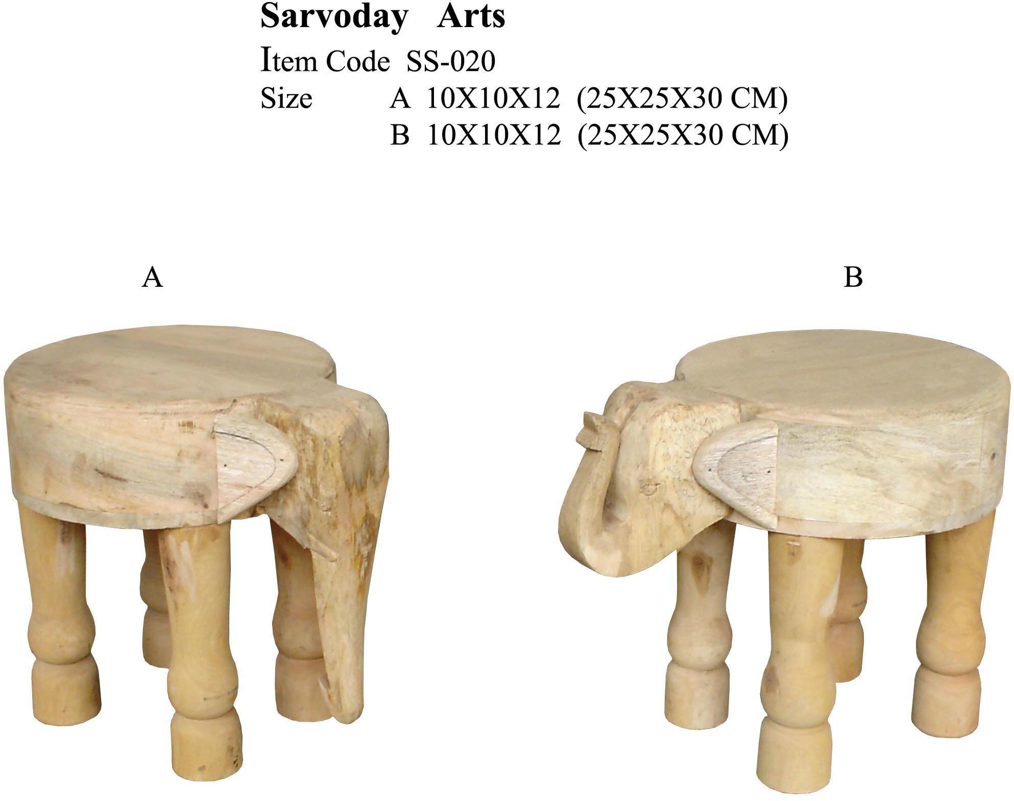 Wooden Elephant Tables