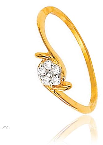 Avsar Real Gold and Diamond Fancy Ladies Ring # Avr010