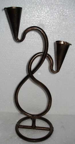 Item Code - 2364 Wrought Iron Taper Candle Holders