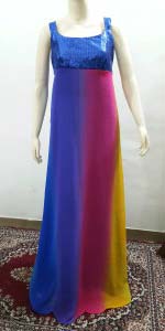 Rainbow Party Wear Gown