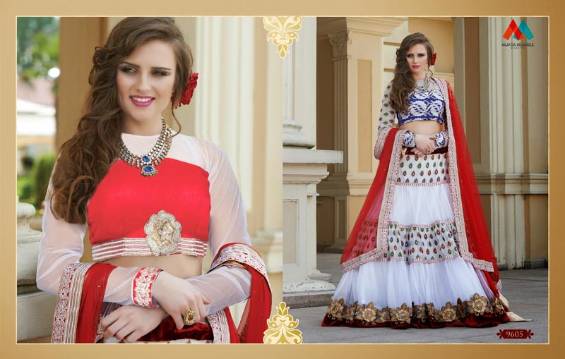 Beautiful White Girlish Lehenga