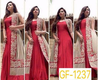  Georgette Designer Salwar Suit MMEGHA-1237, Size : Free Size