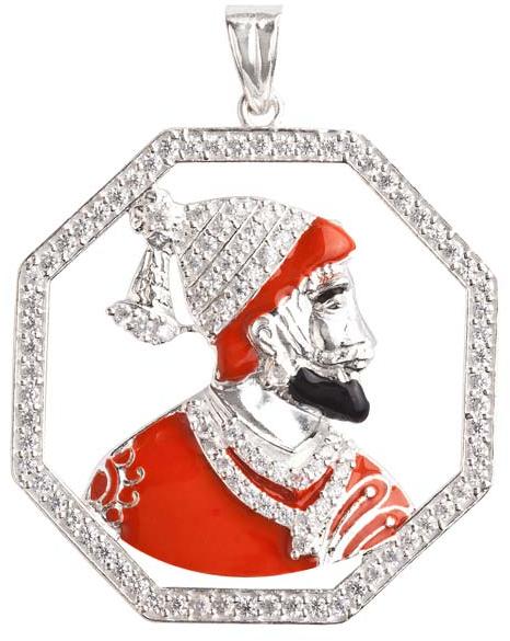 925 silver shivaji maharaj pendant